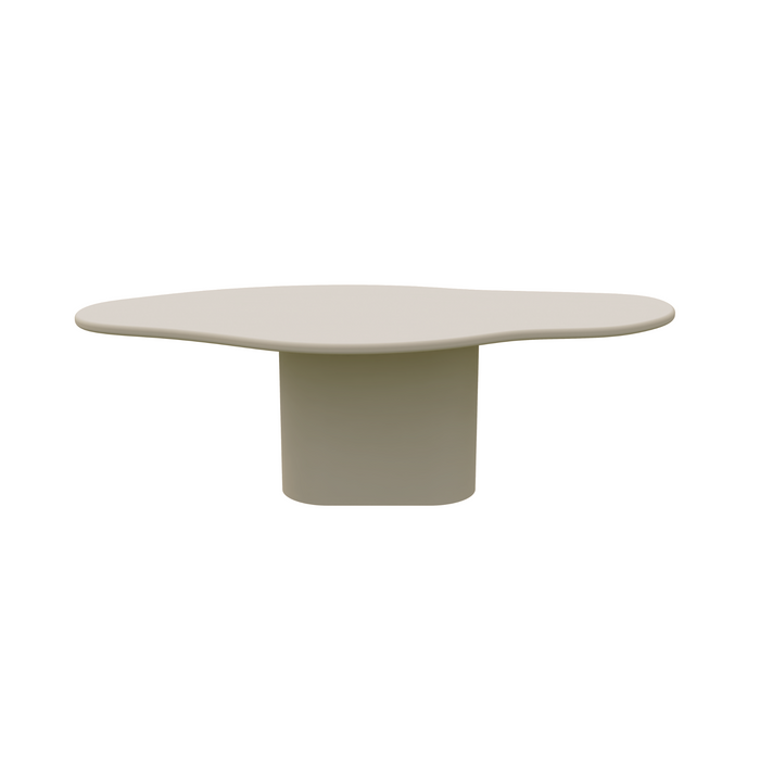 Organischer Esstisch - Cian - Betonoptik - StoneSkin - Latte