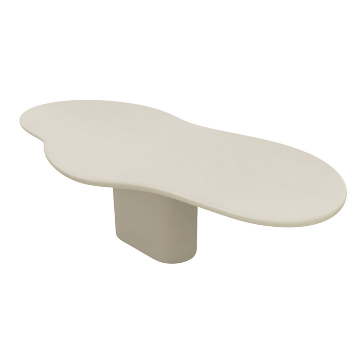 Amir Organische betonlook eettafel - 261 cm - StoneSkin - Latte