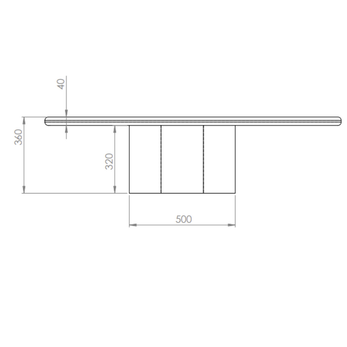 Salontafel betonlook organisch - Cian - StoneSkin