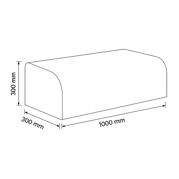 Salontafel Chrome Moron versie 2 -  B100 D30 H30 - Geborsteld staal
