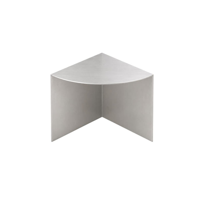 Side table Meru brushed steel 40 cm