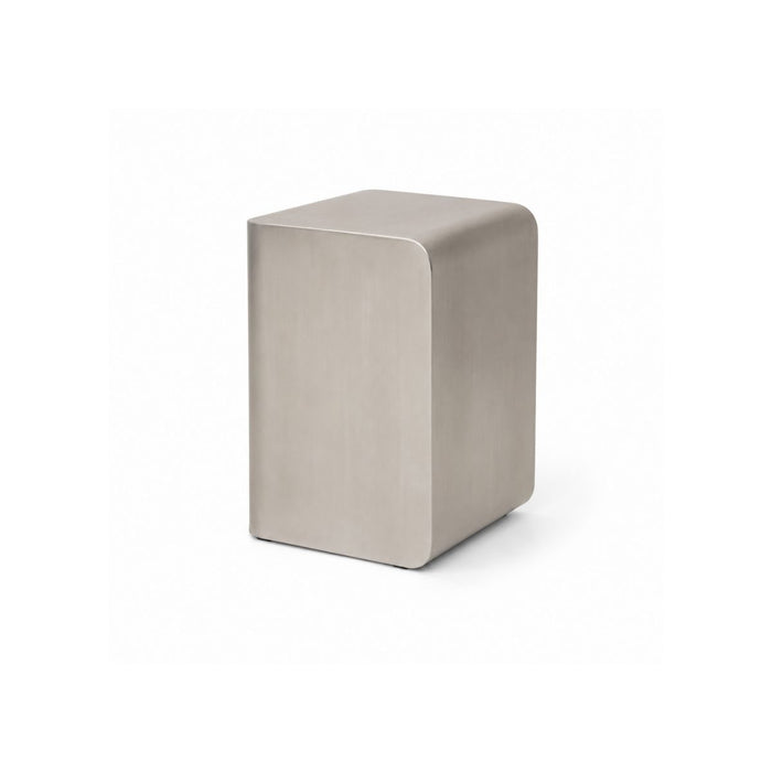 Oona coffee table - W32 D32 H45 - Brushed steel