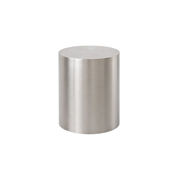 Lumen Side Table D38 H39 - Brushed steel