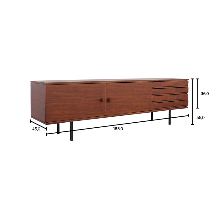 houten calvin dressoir met afmetingen