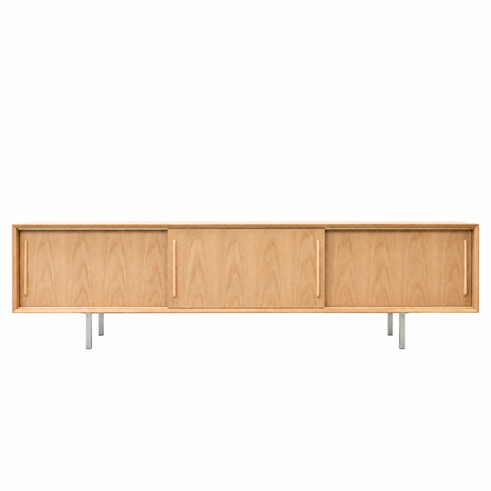 Mueble de TV de roble Oskar natural 220 cm