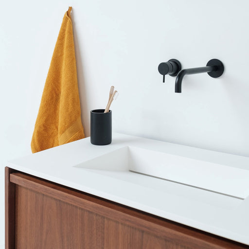Duurzame wastafel in solid surface alt