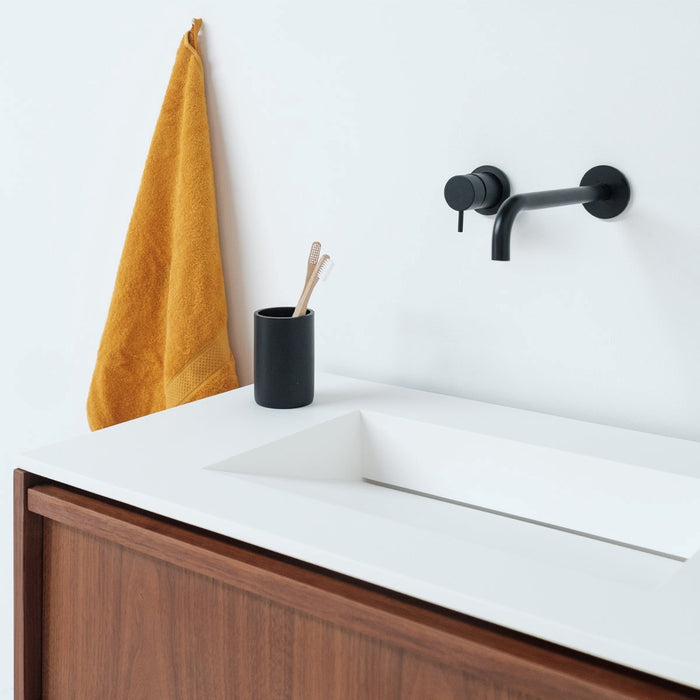 Duurzame wastafel in solid surface alt