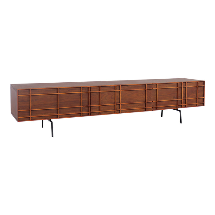 Duinkerkedressoir-Walnootmetlattenstructuur-165cm.ALT