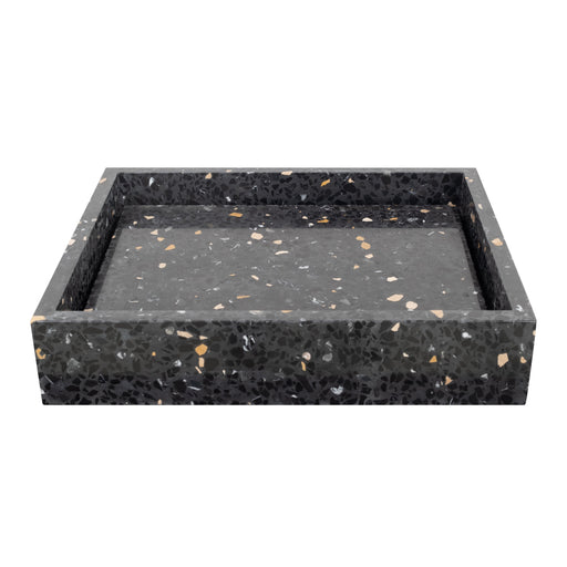 Zwart marmeren wastafel George in terrazzo