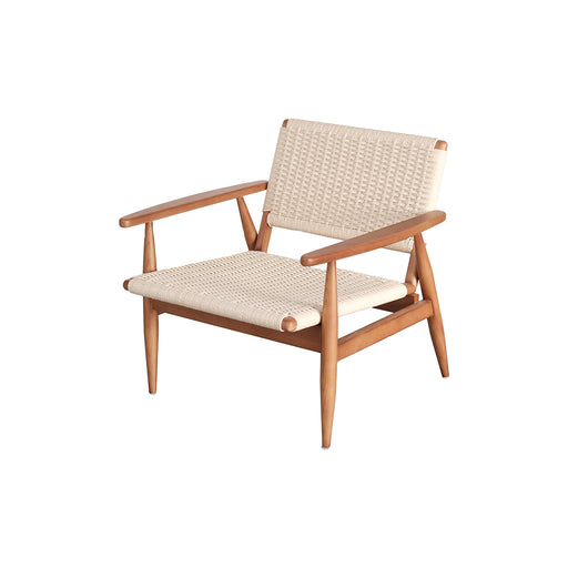 Hobart relax fauteuil van Furnified gemaakt van teakhout en geweven touw