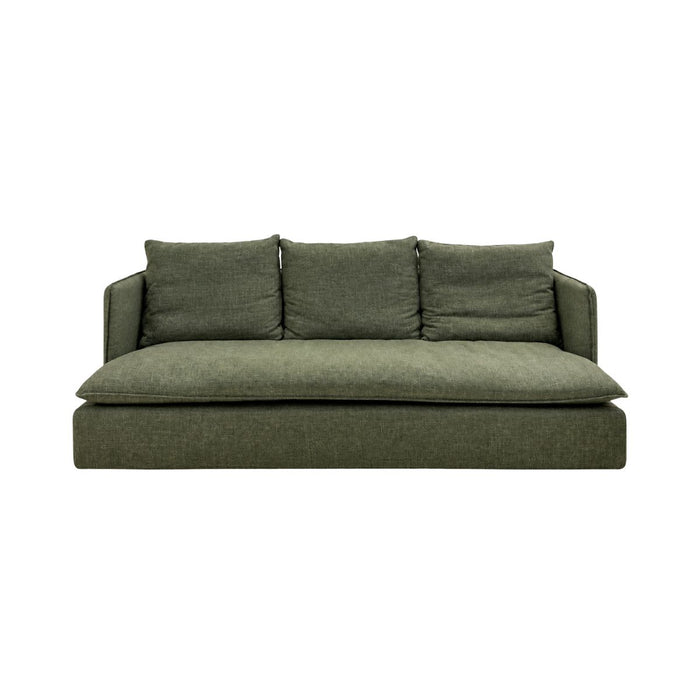 Bartolo 4-seater sofa, dark green fabric, 220 cm