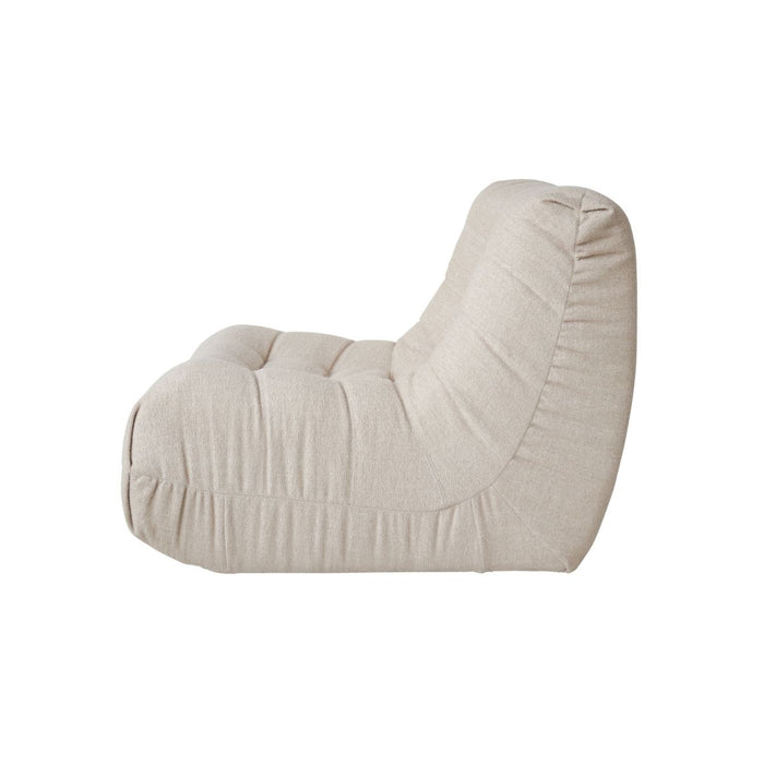 Armchair Numa - W85 D102 H80 - VDF131: Light beige