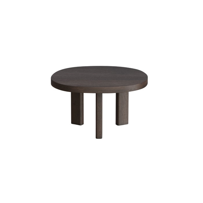 Table basse Eden - Bois fumé - Ovale - 60 cm - Moyen