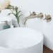 Fien badkamermeubelset - Walnoot - 120 cm - Sims solid surface waskommen