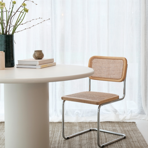 Swing eetkamerstoel in rotan zitting Furnified