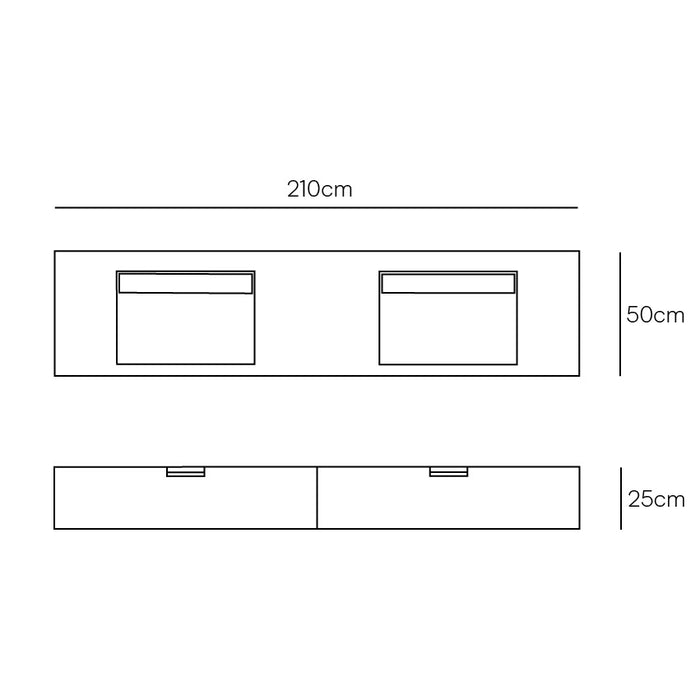 TechnischeTekeningLoudun210cm