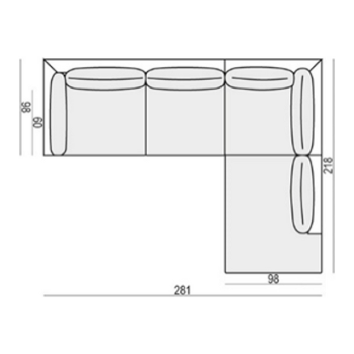 Corner sofa - Sigge - White
