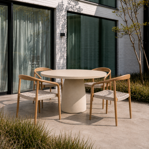Uze_Ronde_Tuin_Eettafel_Dune_Polycomposiet_O120_cm_