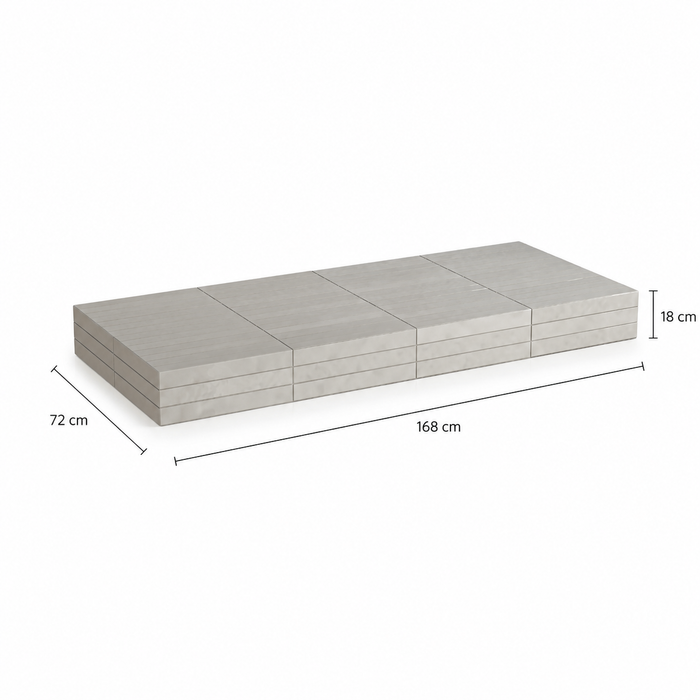 Salontafel Tilo – Beige tegel - Rechthoekig - 168 cm