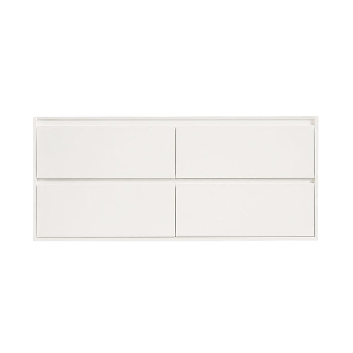 White wooden bathroom vanity Ann 150 cm
