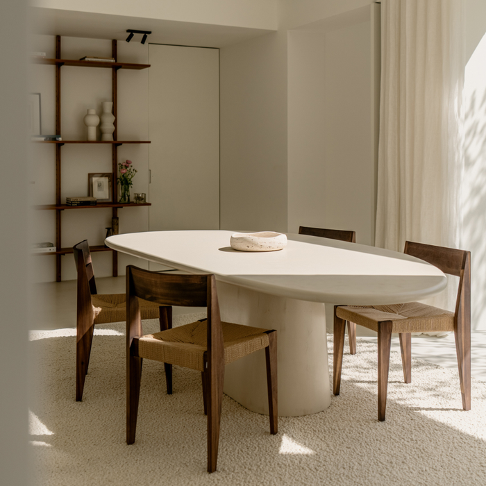 Eettafel organische vorm - Mortexlook - Anvers