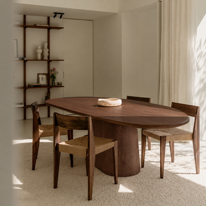 Anvers organic dining table dark walnut 240 cm