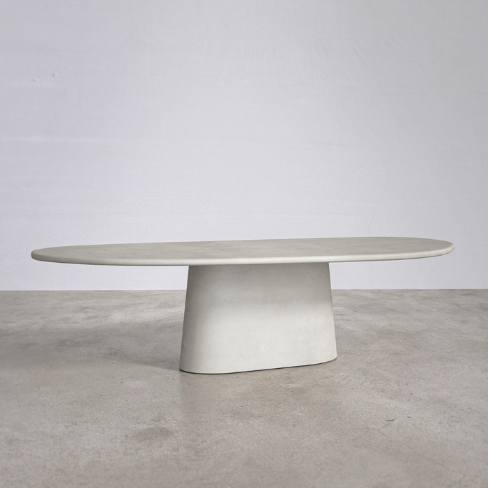 Organische eettafel voor buiten -  Avira - 280 cm - Latte - Polycomposiet