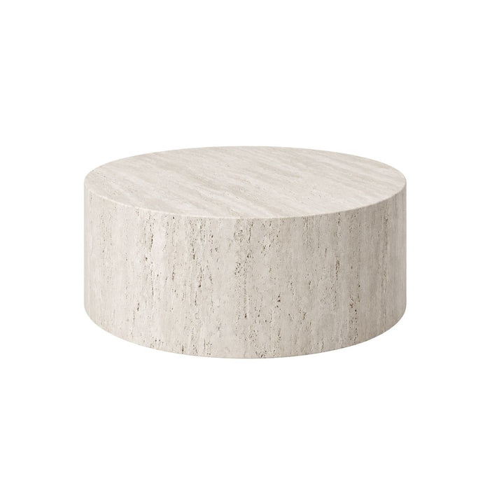 Table basse en travertin Dax basse 32 cm