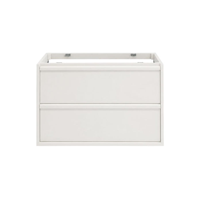Fien bathroom vanity 2 drawers white lacquered 80 cm