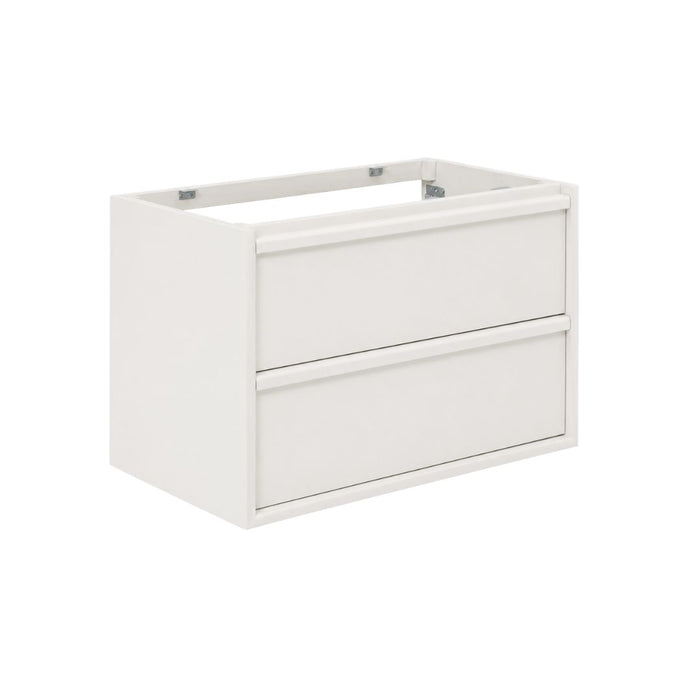 Fien bathroom vanity 2 drawers white lacquered 80 cm