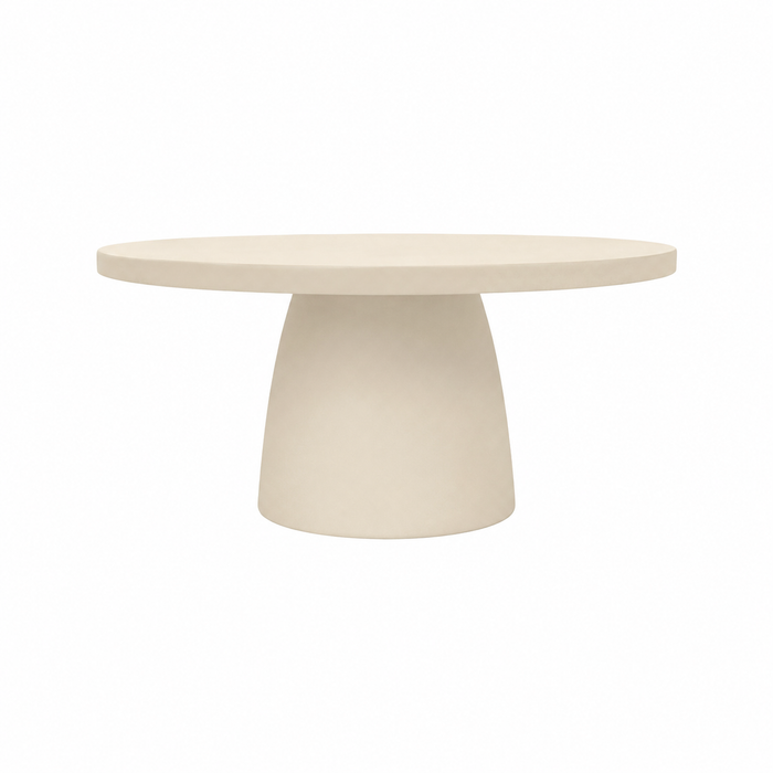 Buiten salontafel - Gordes - B80 D80 H35 - Latte - Polycomposiet