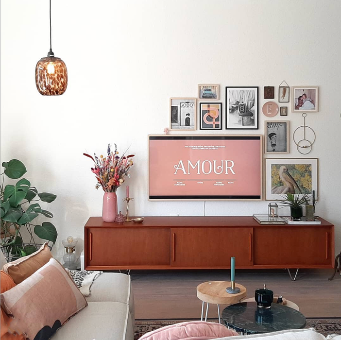 Retro TV-kast - Teak - Oskar - 220cm