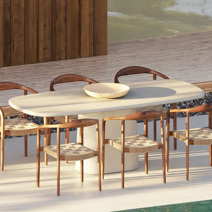 Tuintafel Lorient – Betoncement in Latte Afwerking - 200 cm