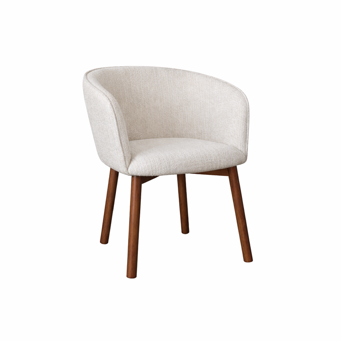 Eetkamerstoel Nox - Donkerwalnoot kleur - Sandstone spotted waeve