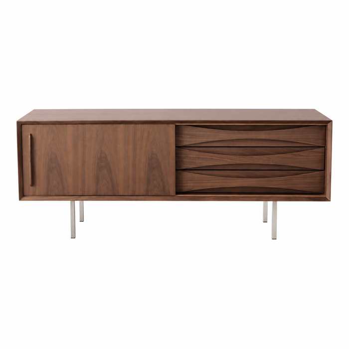 Oskar vintage smoke wood TV sideboard 140 cm