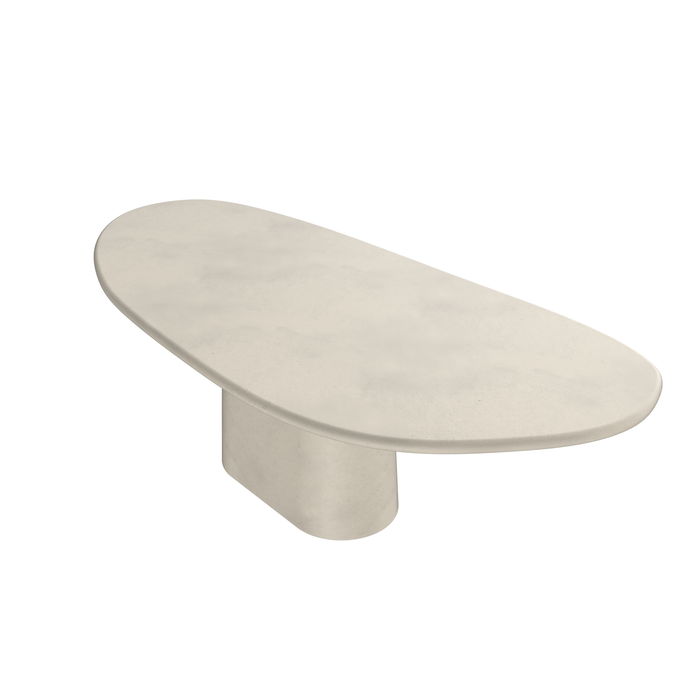 Tuintafel Ovaal Organische Vorm - Anvers - MicroSkin - 240 cm of 260 cm - Cloudy Latte