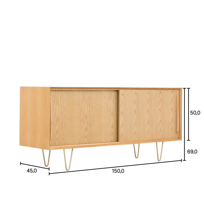 Scandinavisch Dressoir - Eik - Oskar - 150cm