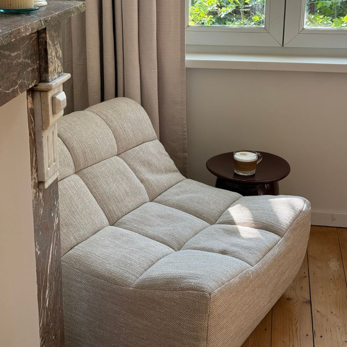 Fauteuil - Rouge  -  W88.5 D90 H64 - Sandstone Weave Stof
