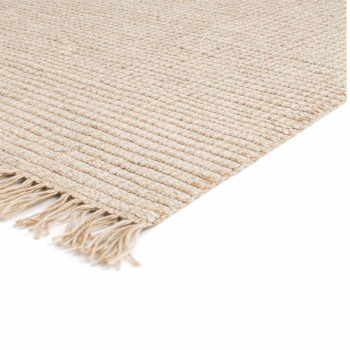Handgefertigter Teppich Greystone Jute/Wolle beige