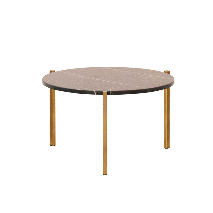 Marmeren Salontafel - Leonard - Zwart Marmer - Ø58cm