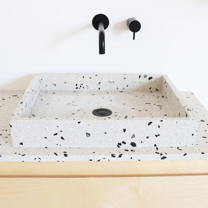 Badkamermeubel met Wastafel Wit Terrazzo George - Berk - 150 cm - ANN