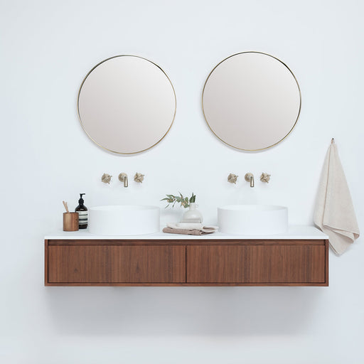 badkamer in walnoot kort