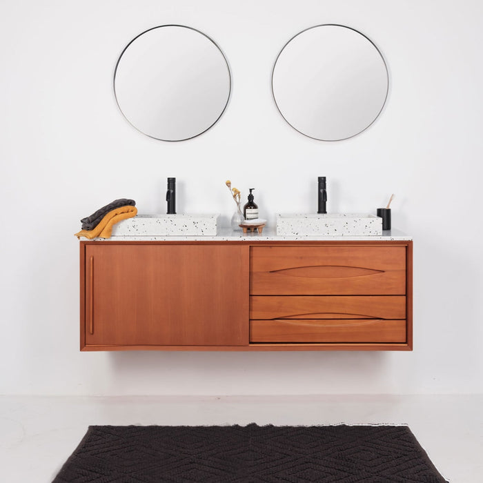 badkamerset teak Bill terrazzo