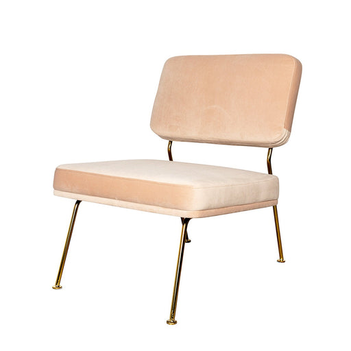 Emma Stoel Roze Velvet Messing