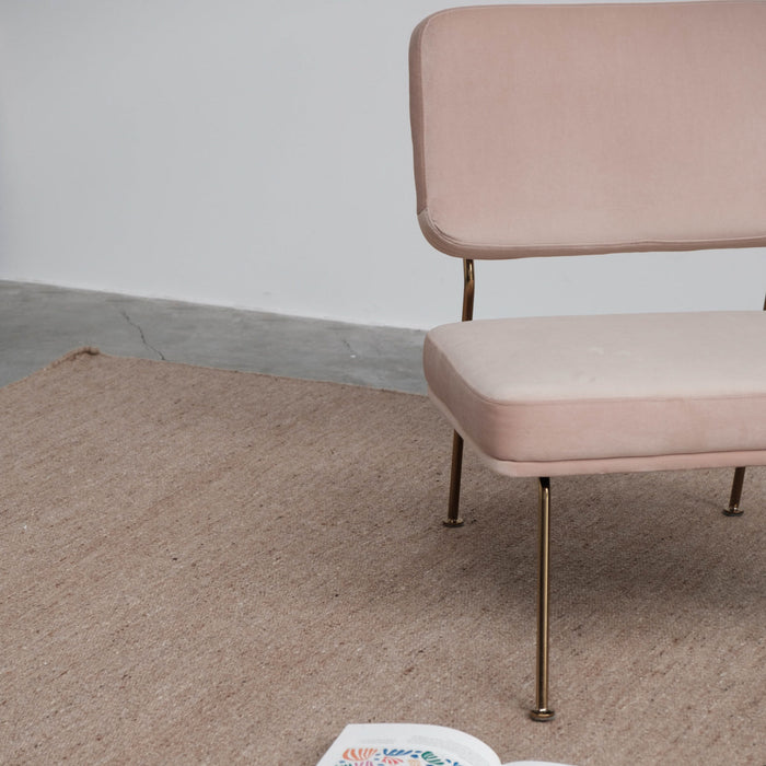 Roze velvet fauteuil Emma Furnified