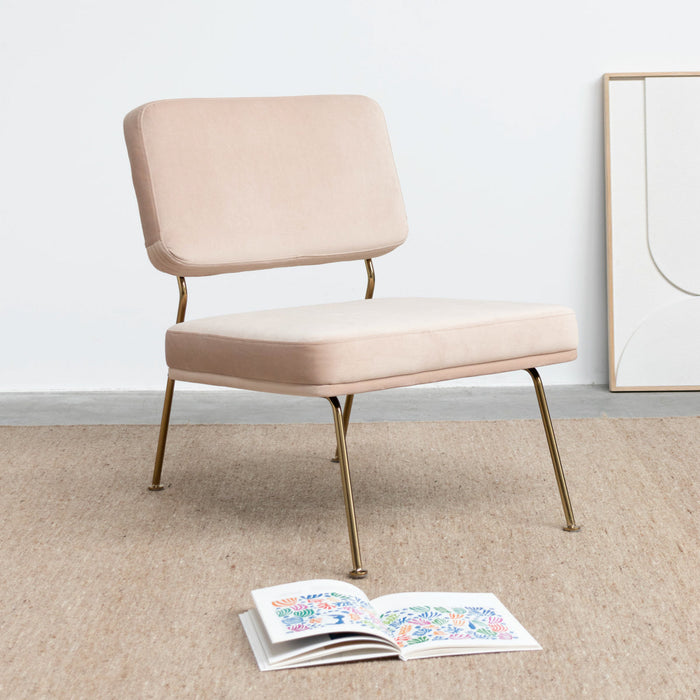 Roos velvet fauteuil 