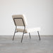 Moderne fauteuil in bouclé stof Furnified