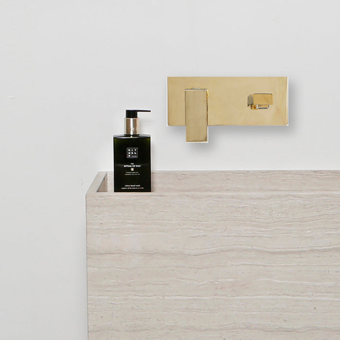Stijlvolle Handenwasser Etienne in Beige Marmer