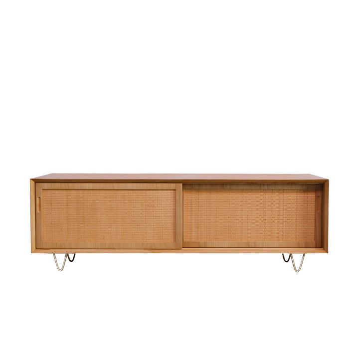 Vintage Dressoir - Eik/Naturel Riet - 150cm - Oskar
