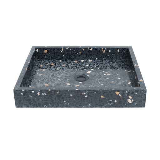 George wastafel in zwart terrazzo